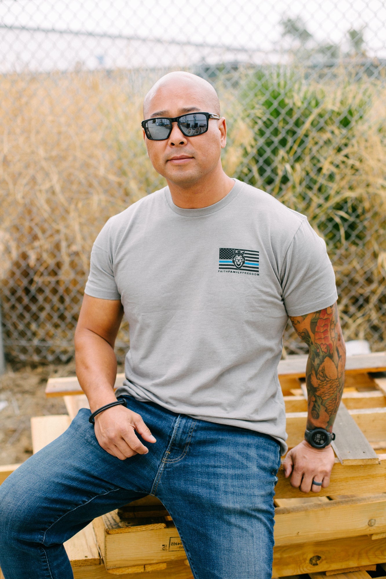 911 Strong Thin Blue Line T-Shirt 911 Strong Thin Blue Line T-Shirt - Small - Dangerous But Good