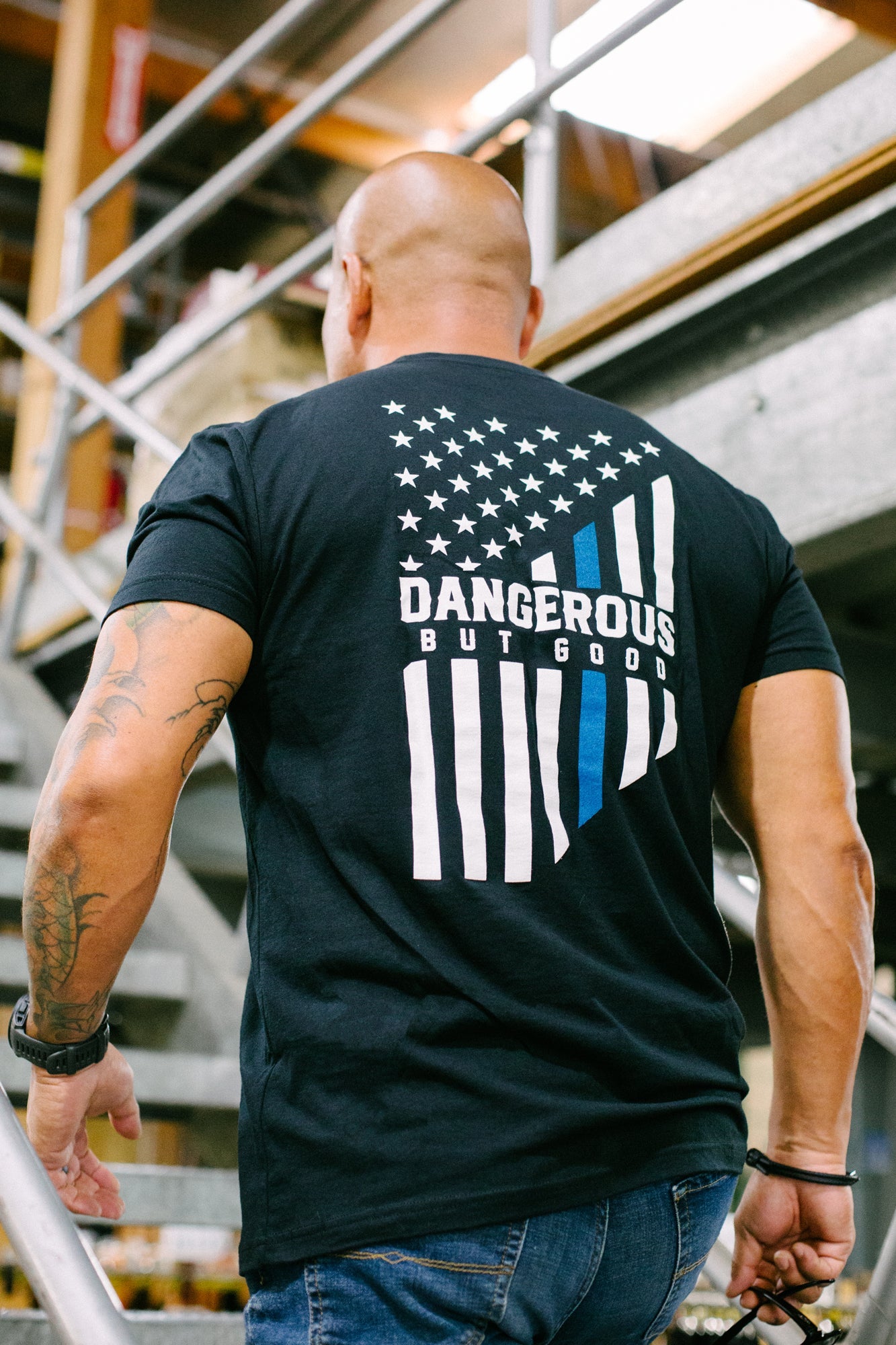 DBG Thin Blue Line T-Shirt DBG Thin Blue Line T-Shirt - Small - Dangerous But Good