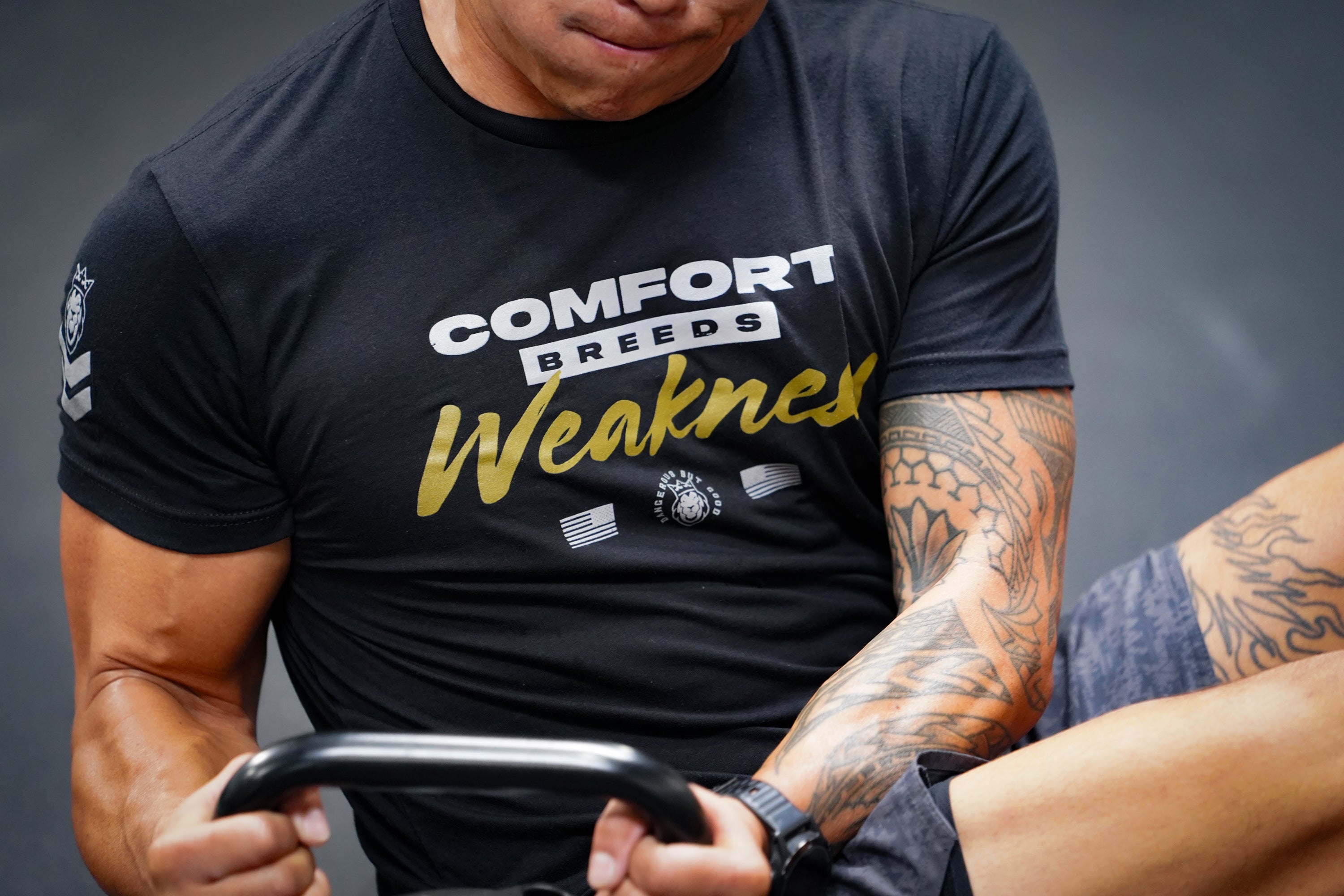 Comfort Breeds Weakness T-Shirt Comfort Breeds Weakness T-Shirt - Black / Small - Dangerous But Good
