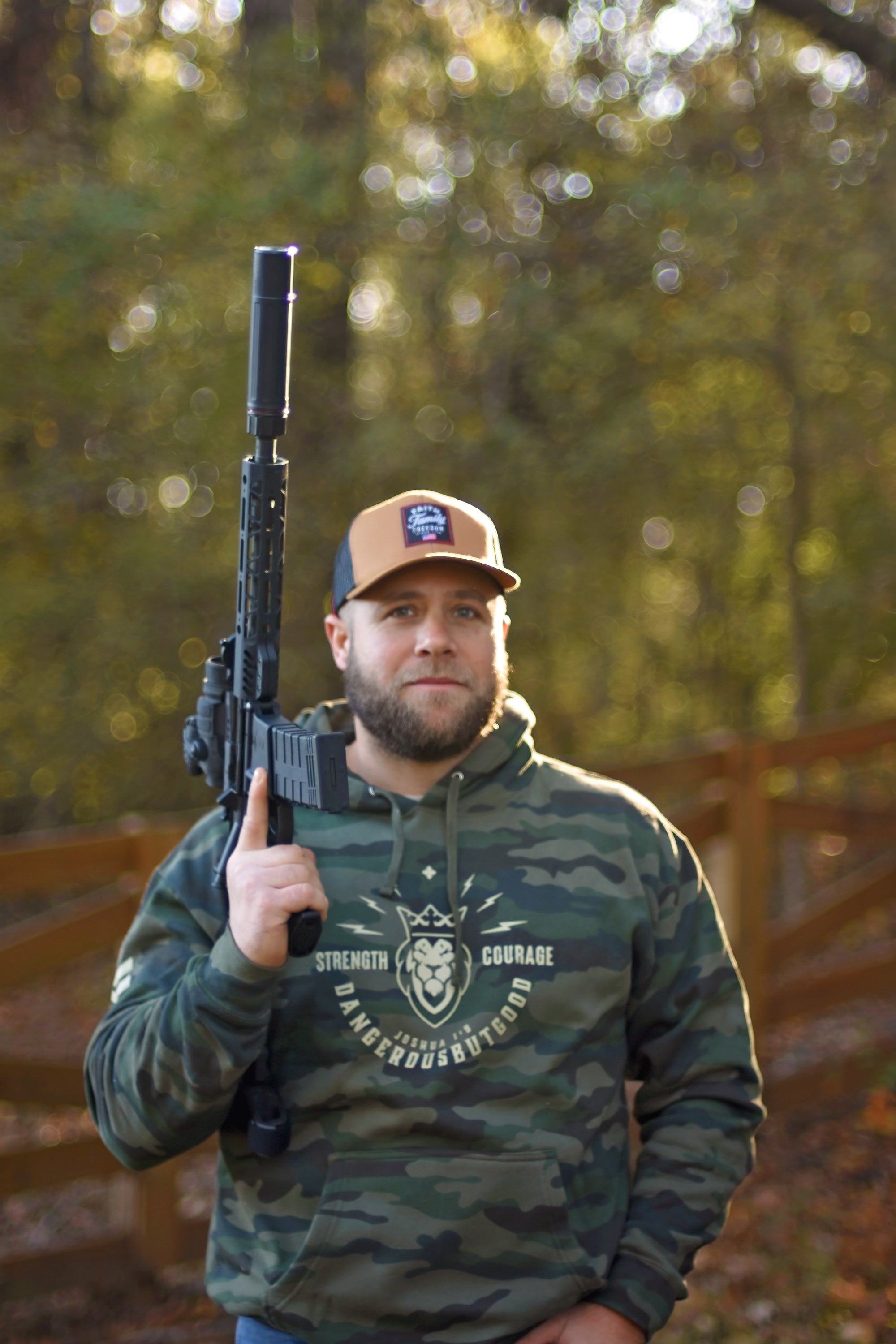 Strength & Courage Heavy Weight Hoodie Strength & Courage Heavy Weight Hoodie - Navy / Small - Dangerous But Good