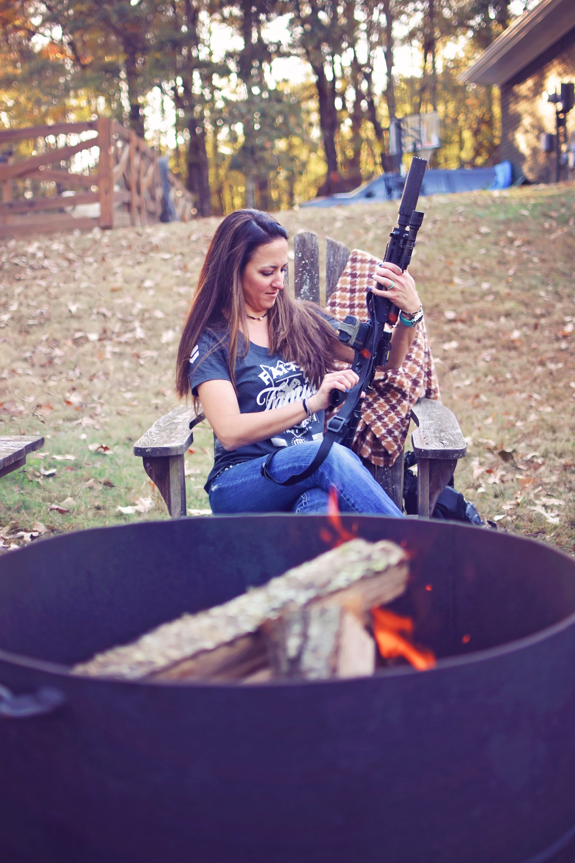 F3 Heather Char Ladies T-Shirt F3 Heather Char Ladies T-Shirt - Small - Dangerous But Good