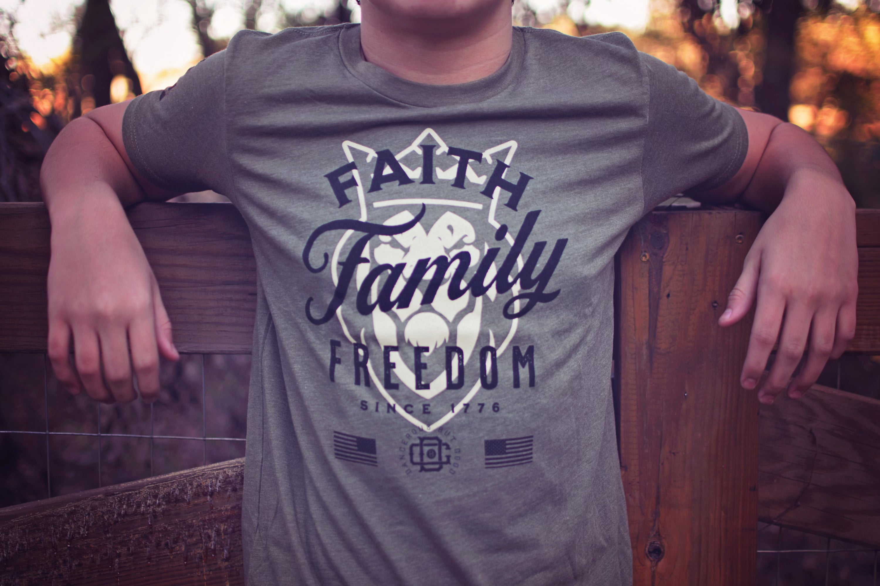 F3 Heather Youth OD Green T-Shirt F3 Heather Youth OD Green T-Shirt - Small - Dangerous But Good