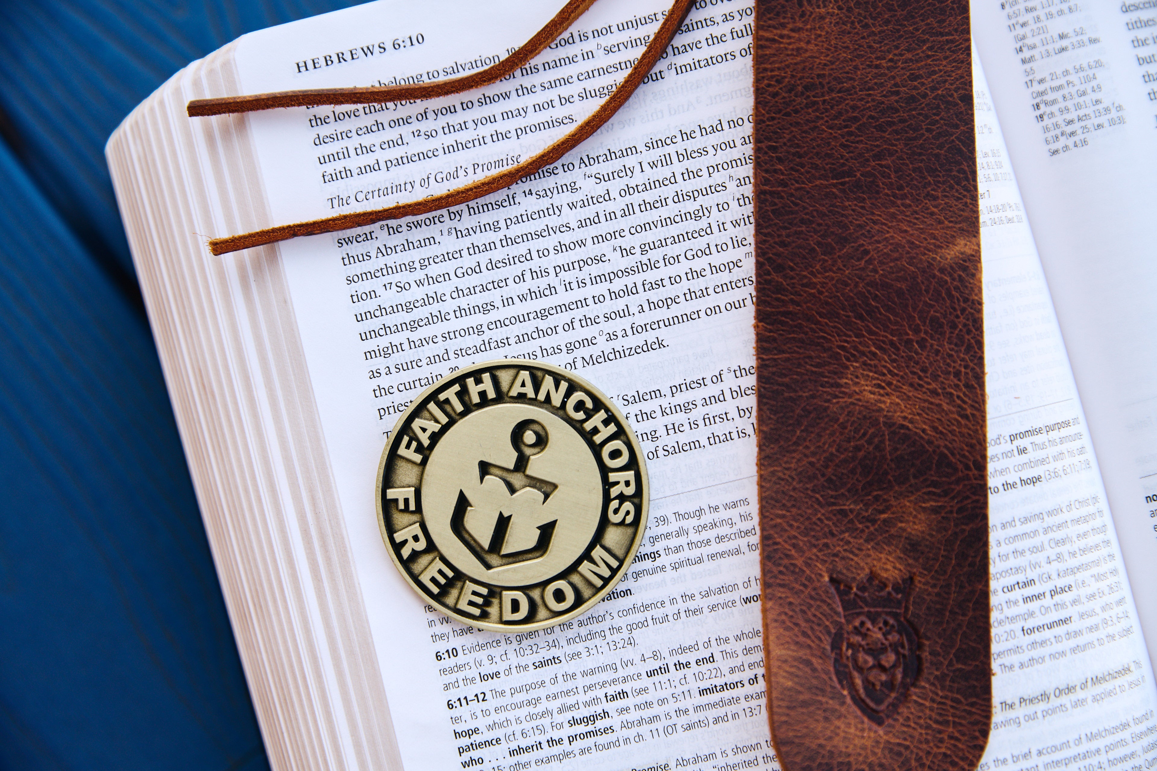 Faith Anchors Freedom Challenge Coin