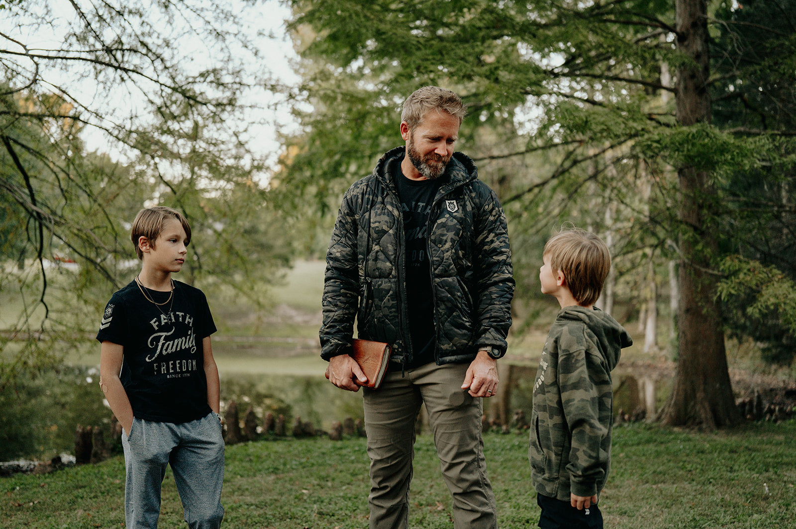 Classic Faith, Family, Freedom T-Shirt Youth Classic Faith, Family, Freedom T-Shirt Youth - Dark Heather Grey / X-Small - Dangerous But Good