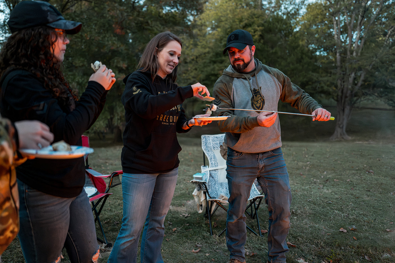 Lion Raglan Hooded Sweatshirt Lion Raglan Hooded Sweatshirt - Camo/Gunmetal Heather / Small - Dangerous But Good