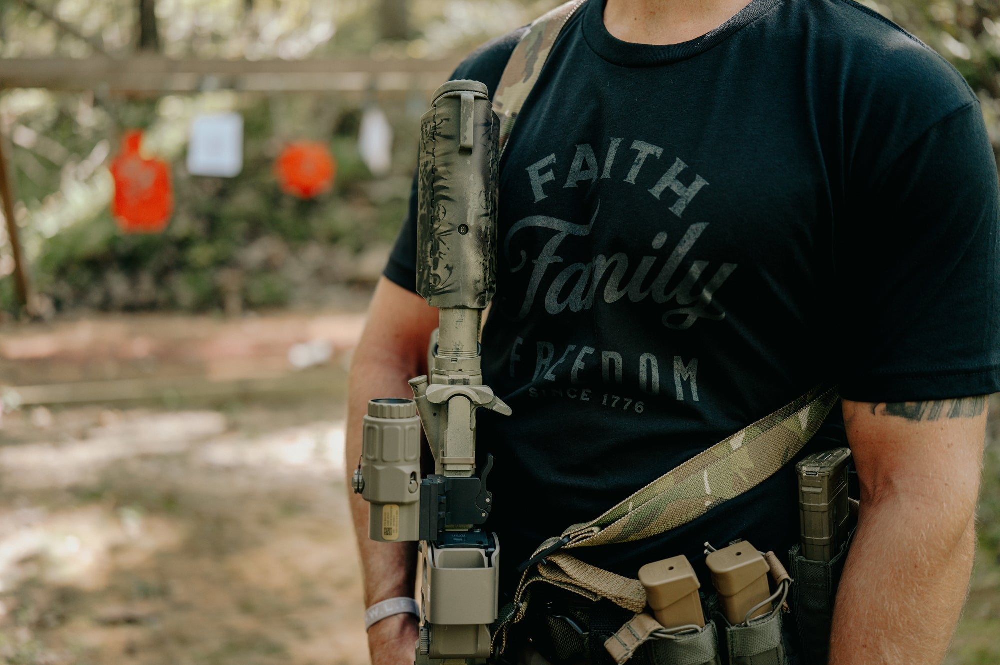 Classic Faith, Family, Freedom T-Shirt Classic Faith, Family, Freedom T-Shirt - Midnight Navy / S / Short - Dangerous But Good