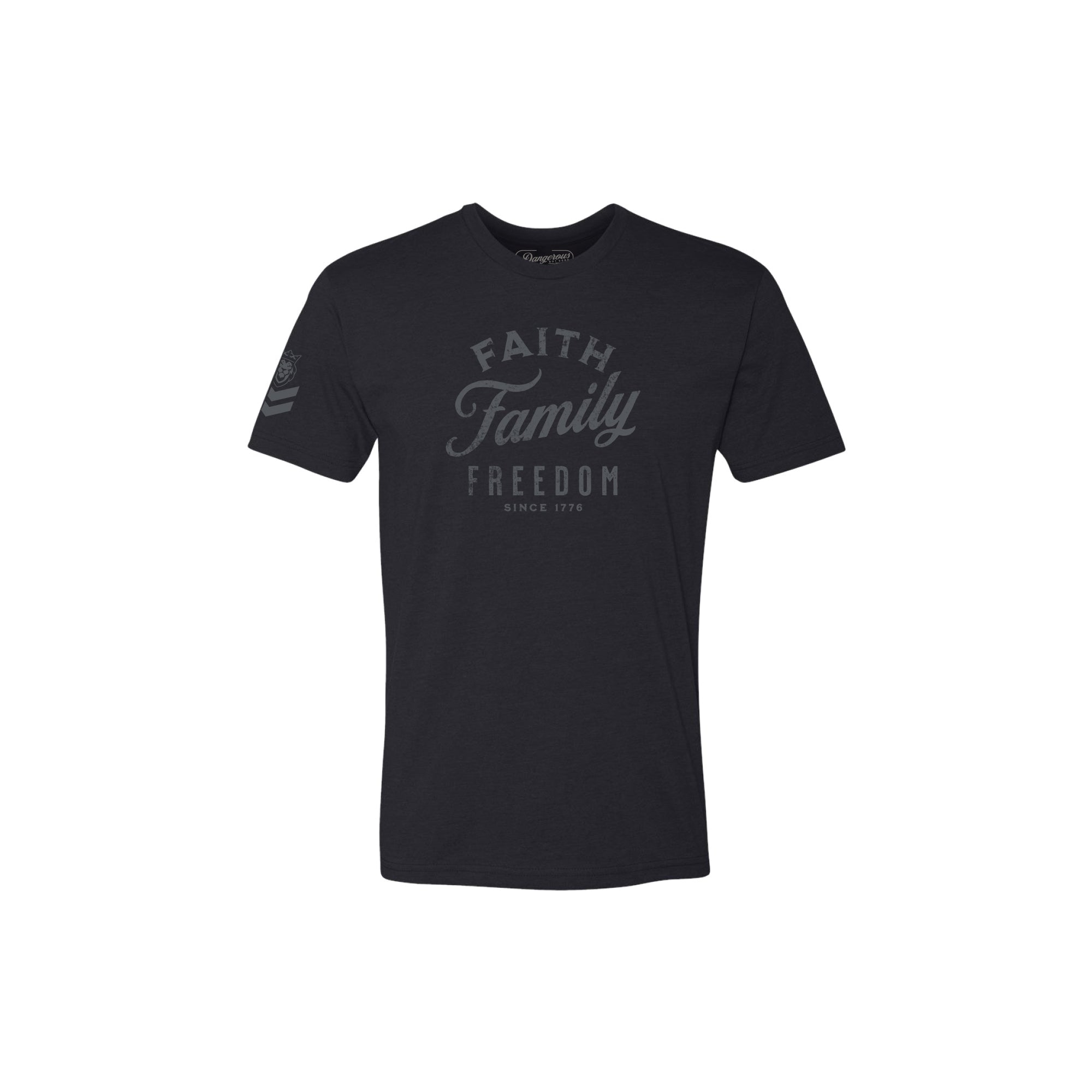 Classic Faith, Family, Freedom T-Shirt Classic Faith, Family, Freedom T-Shirt - Black Short / S / Short - Dangerous But Good
