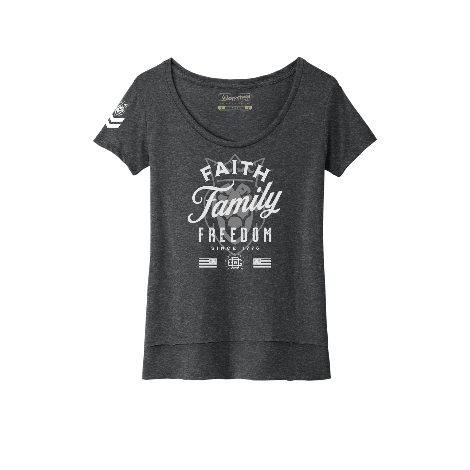 F3 Heather Char Ladies T-Shirt F3 Heather Char Ladies T-Shirt - Small - Dangerous But Good