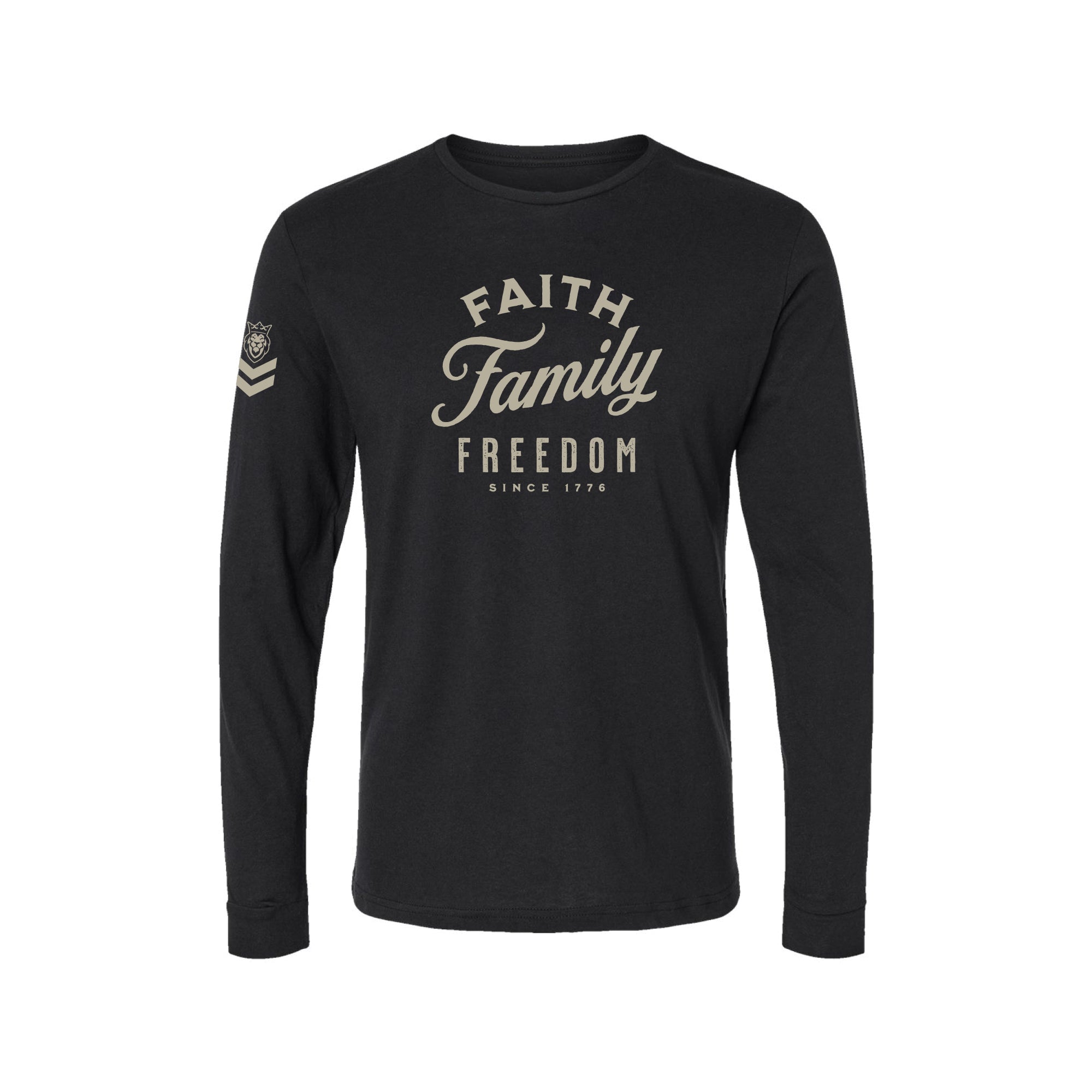 Classic Faith, Family, Freedom T-Shirt Classic Faith, Family, Freedom T-Shirt - Black / Small / Long - Dangerous But Good