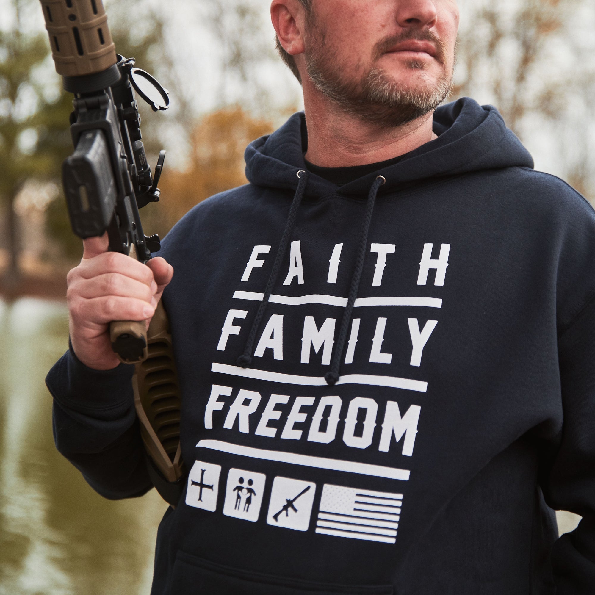 F3 Heavy Weight Hoodie F3 Heavy Weight Hoodie - Navy / Small - Dangerous But Good