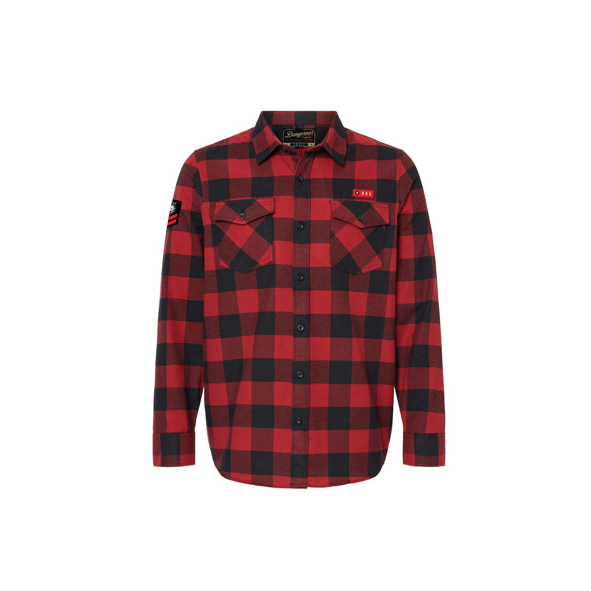 Woodland Flannel Woodland Flannel - Buffalo Red/Black / 2XL - Dangerous But Good