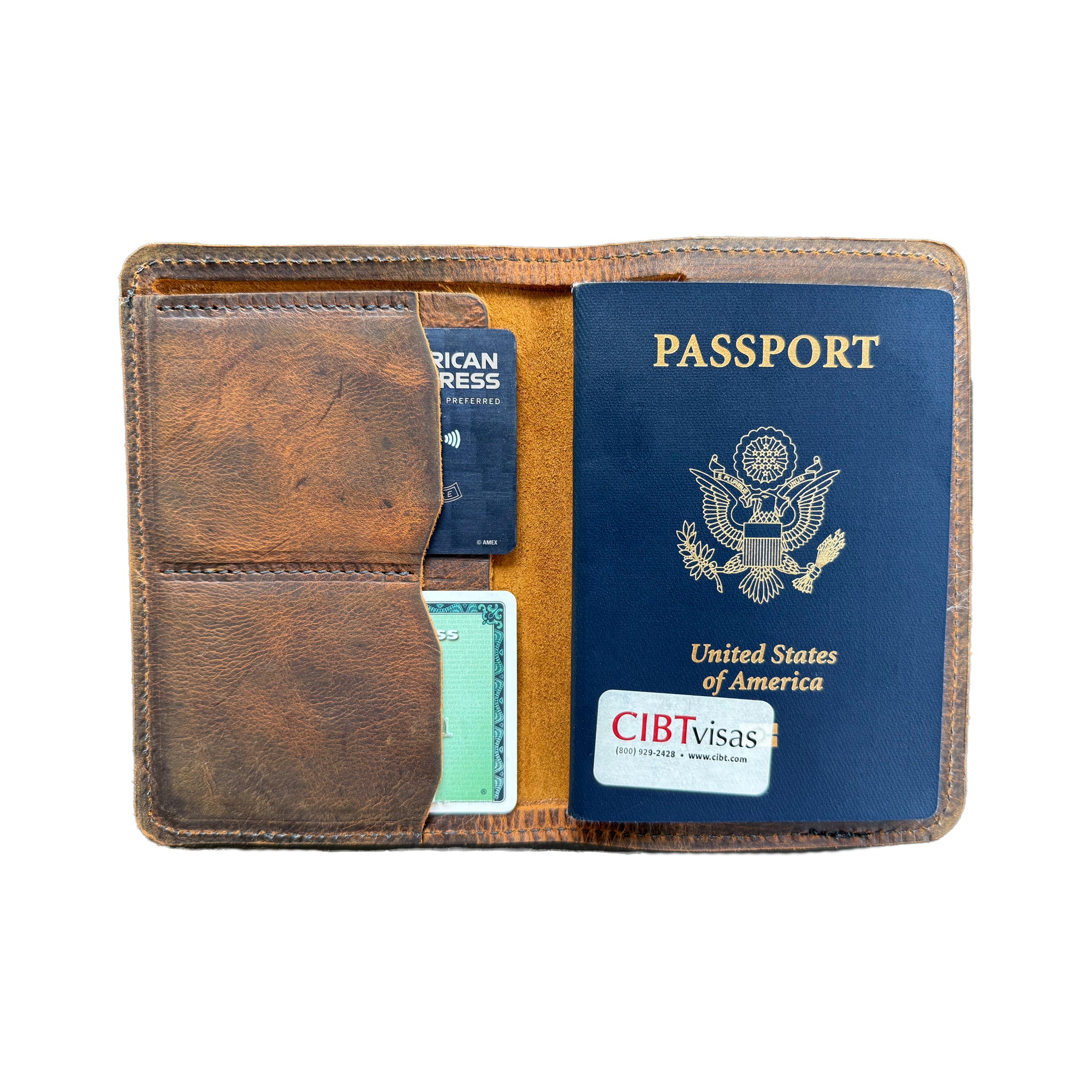 On Mission Leather Passport Holder