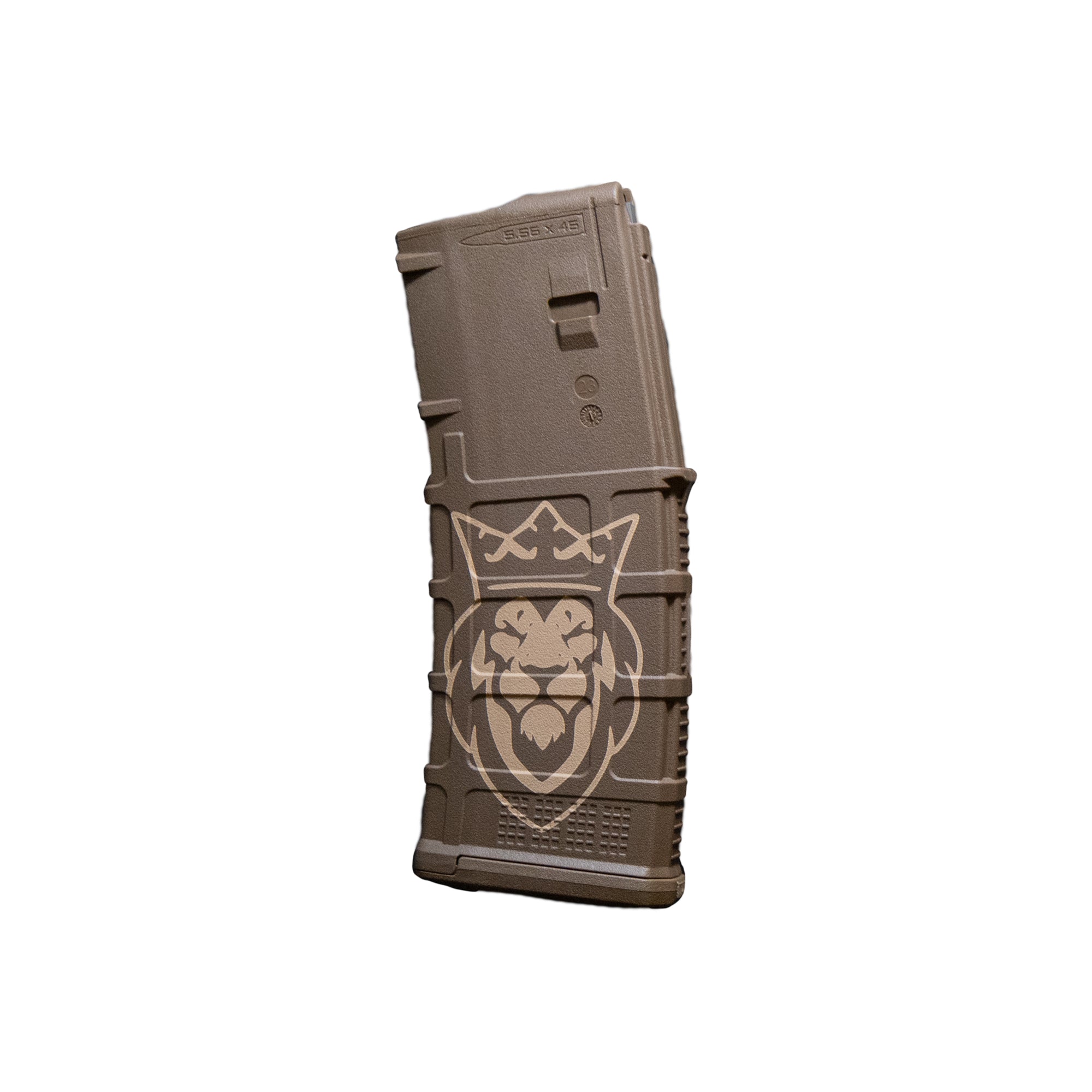 Lion Magpul® 5.56 NATO / .223 Remington 30 Round Polymer Magazine from DBG Lion Magpul® 5.56 NATO / .223 Remington 30 Round Polymer Magazine from DBG - Coyote Tan / Buy One - Dangerous But Good