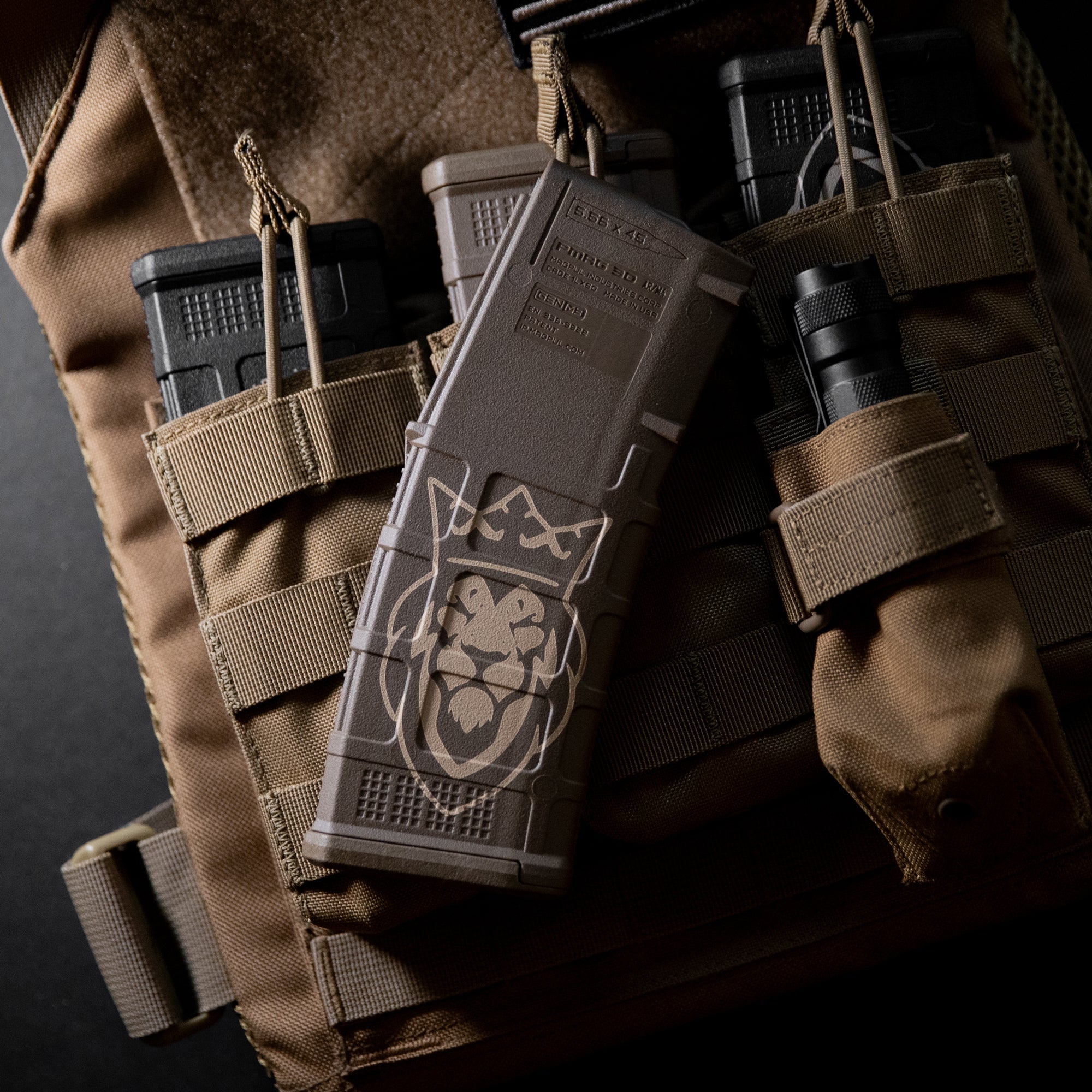 Lion Magpul® 5.56 NATO / .223 Remington 30 Round Polymer Magazine from DBG Lion Magpul® 5.56 NATO / .223 Remington 30 Round Polymer Magazine from DBG - Black / Buy One - Dangerous But Good