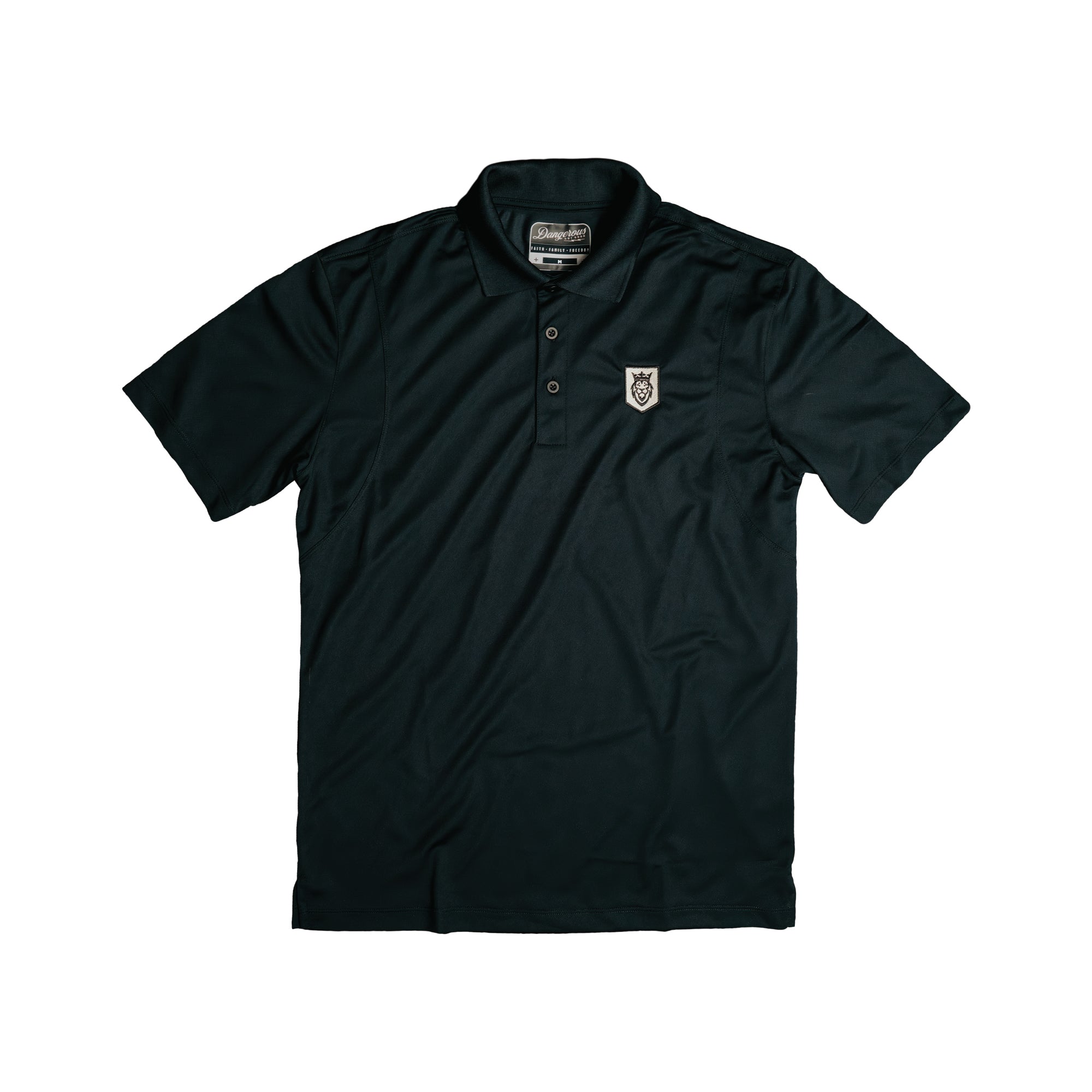 Shield Polo Shirt Shield Polo Shirt - Black / Small - Dangerous But Good