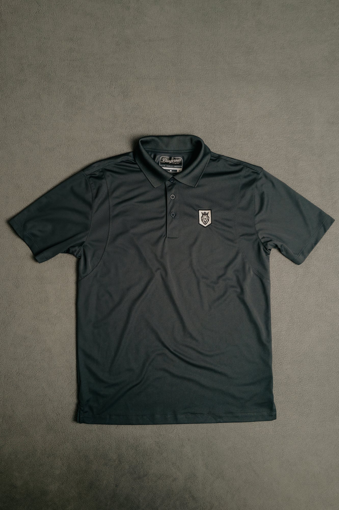 Shield Polo Shirt Shield Polo Shirt - Black / Small - Dangerous But Good