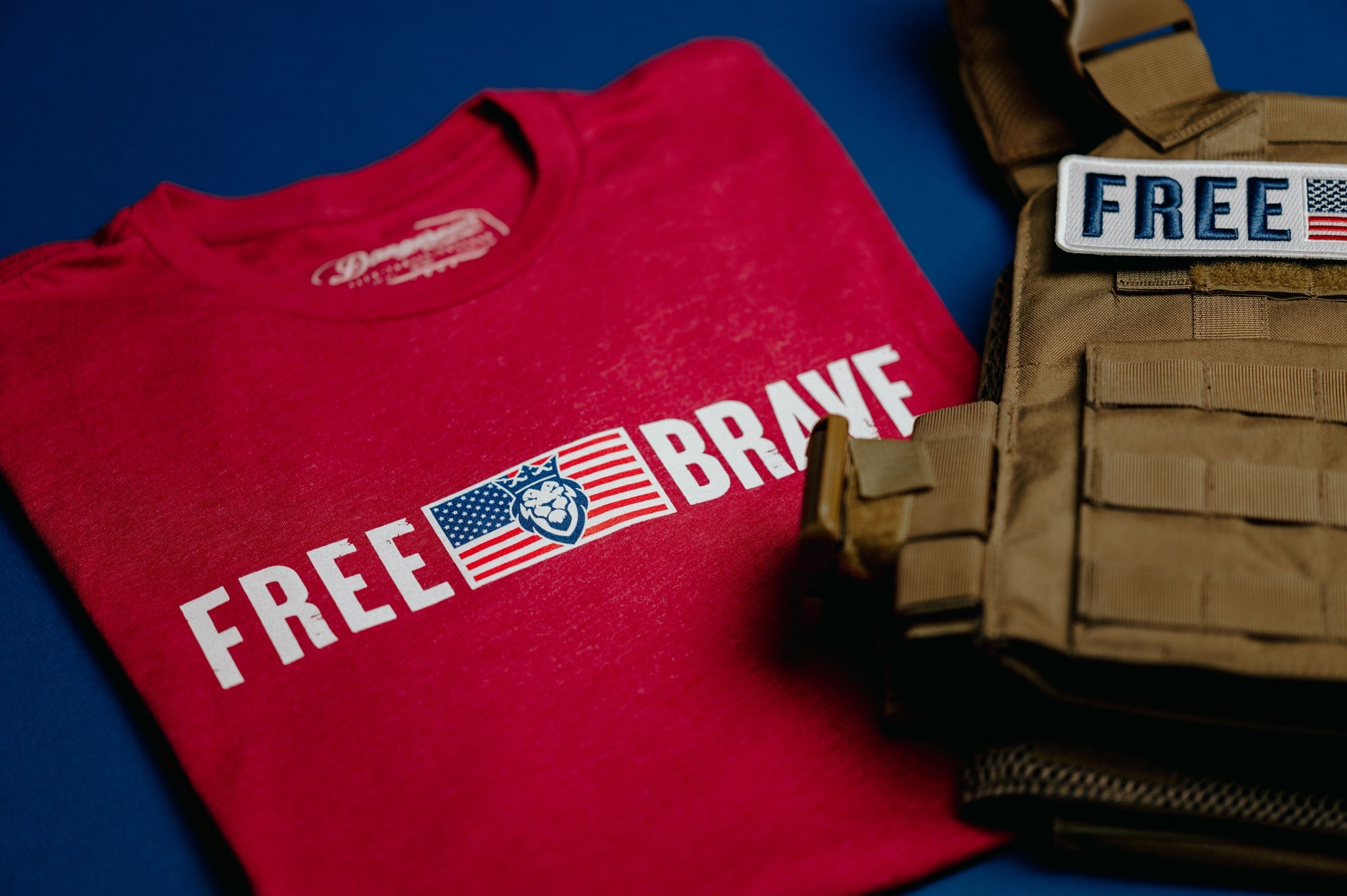 Free & Brave T-Shirt Free & Brave T-Shirt - Red / Small - Dangerous But Good