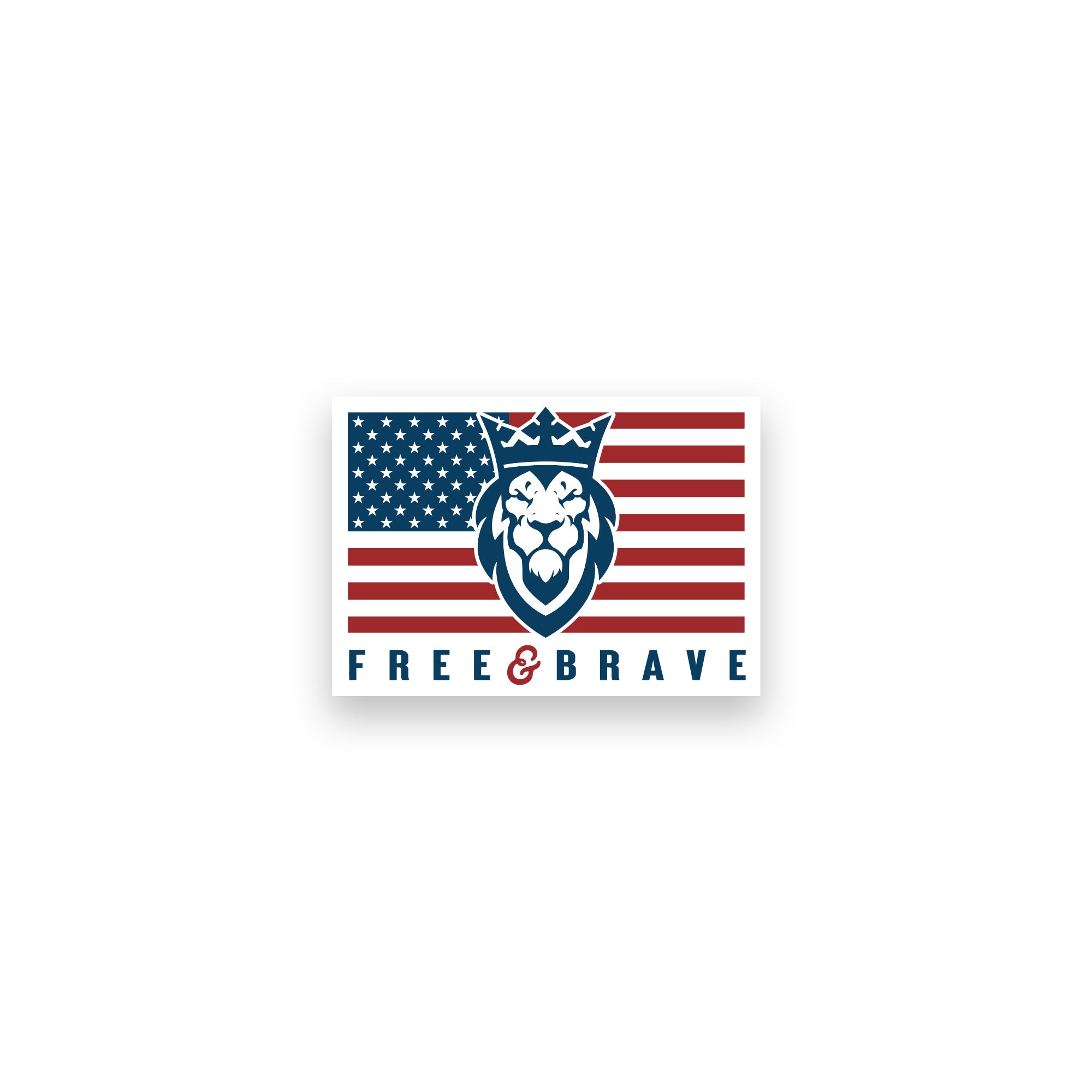 Free & Brave Sticker Free & Brave Sticker - Default Title - Dangerous But Good