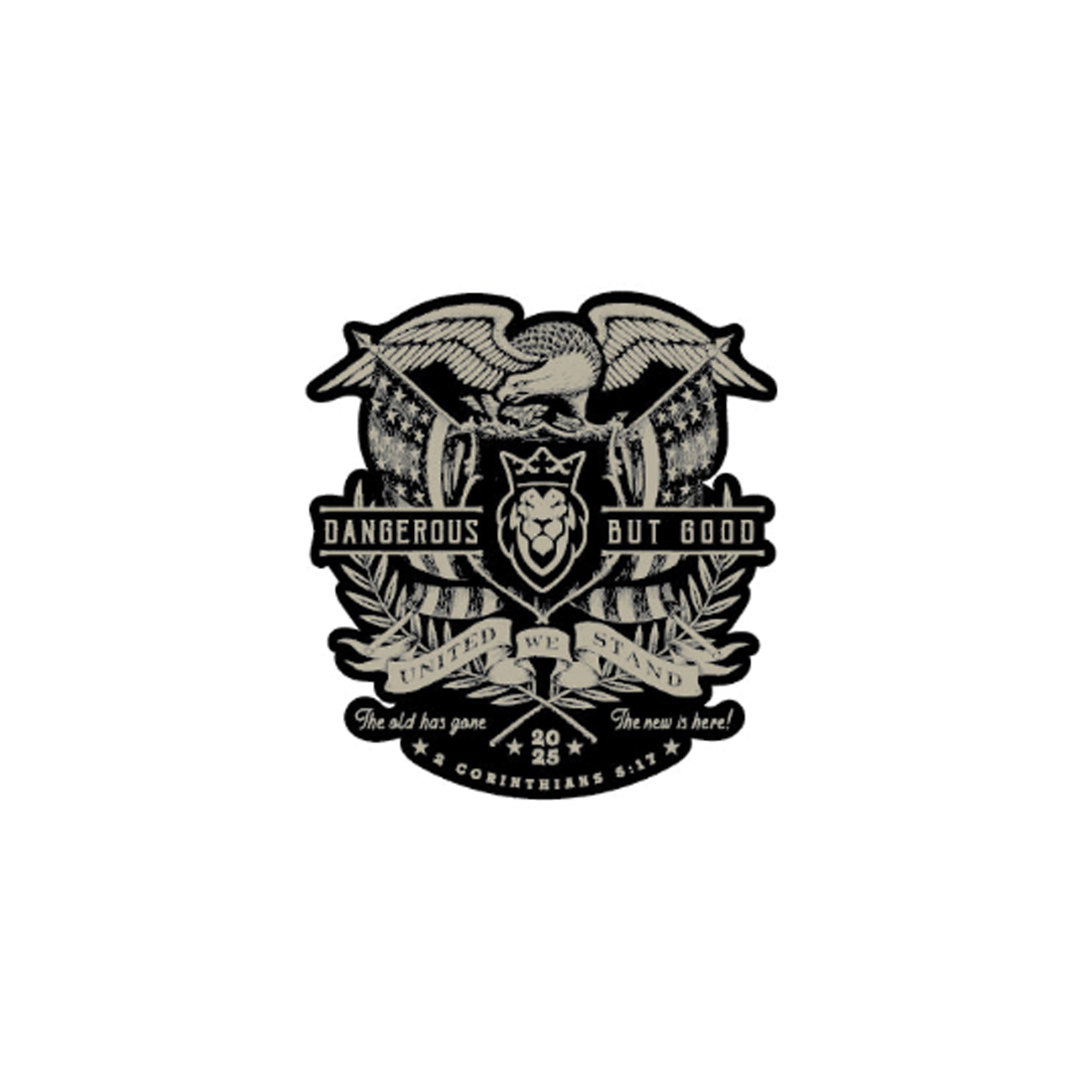 United We Stand Sticker United We Stand Sticker - Charcoal - Dangerous But Good