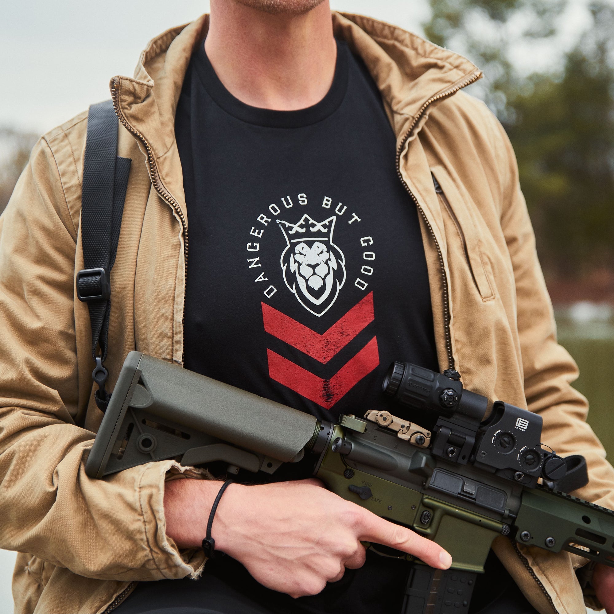Stripes Black T-Shirt Stripes Black T-Shirt - Small - Dangerous But Good
