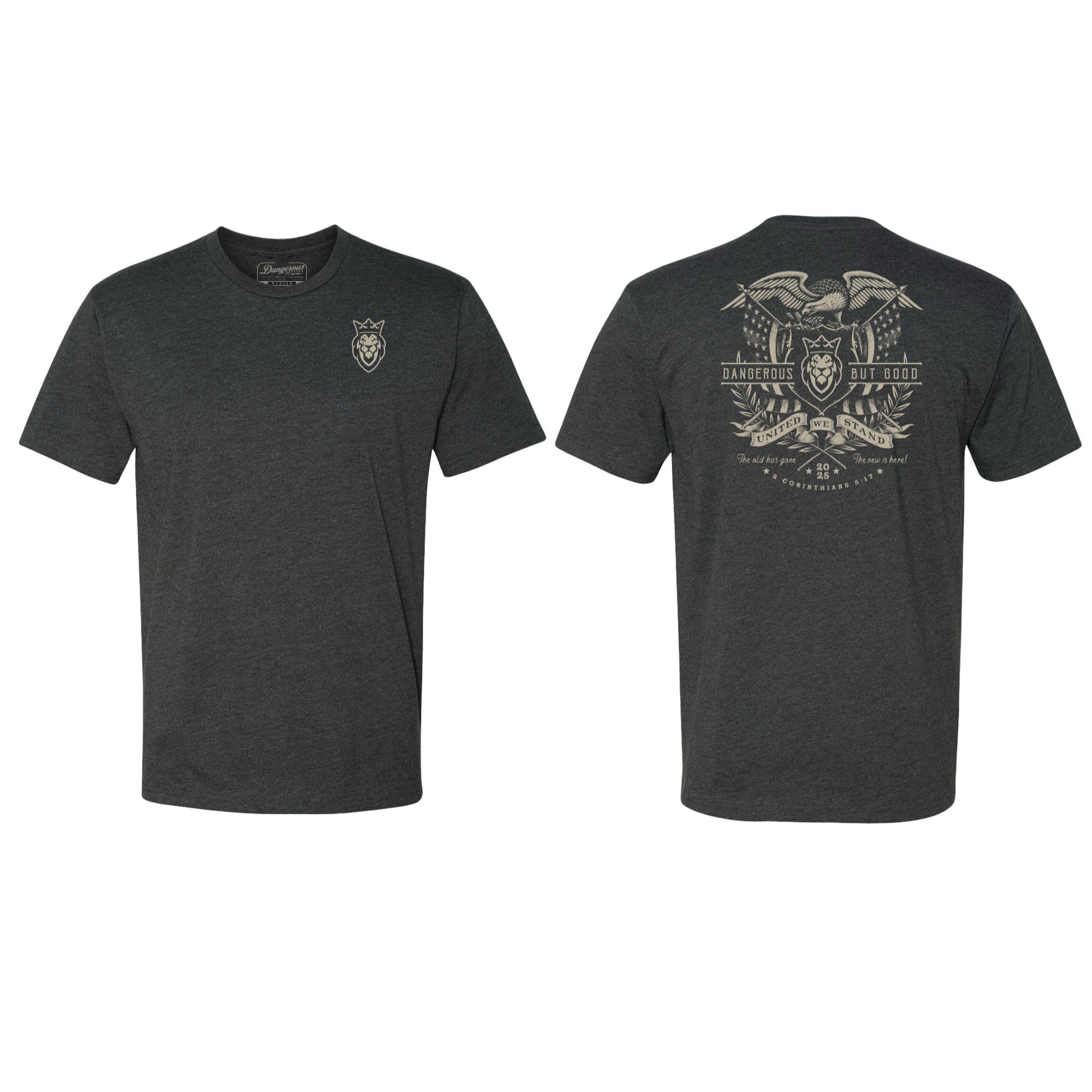 United We Stand Short Sleeve T-shirt United We Stand Short Sleeve T-shirt - S / Charcoal - Dangerous But Good