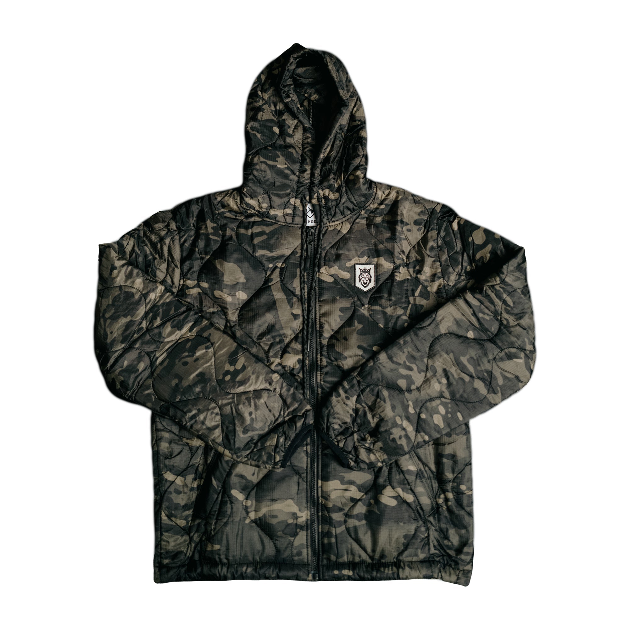 Shield Series Insulated Woobie Hoodie Shield Series Insulated Woobie Hoodie - Black Multi Camo / S - Dangerous But Good