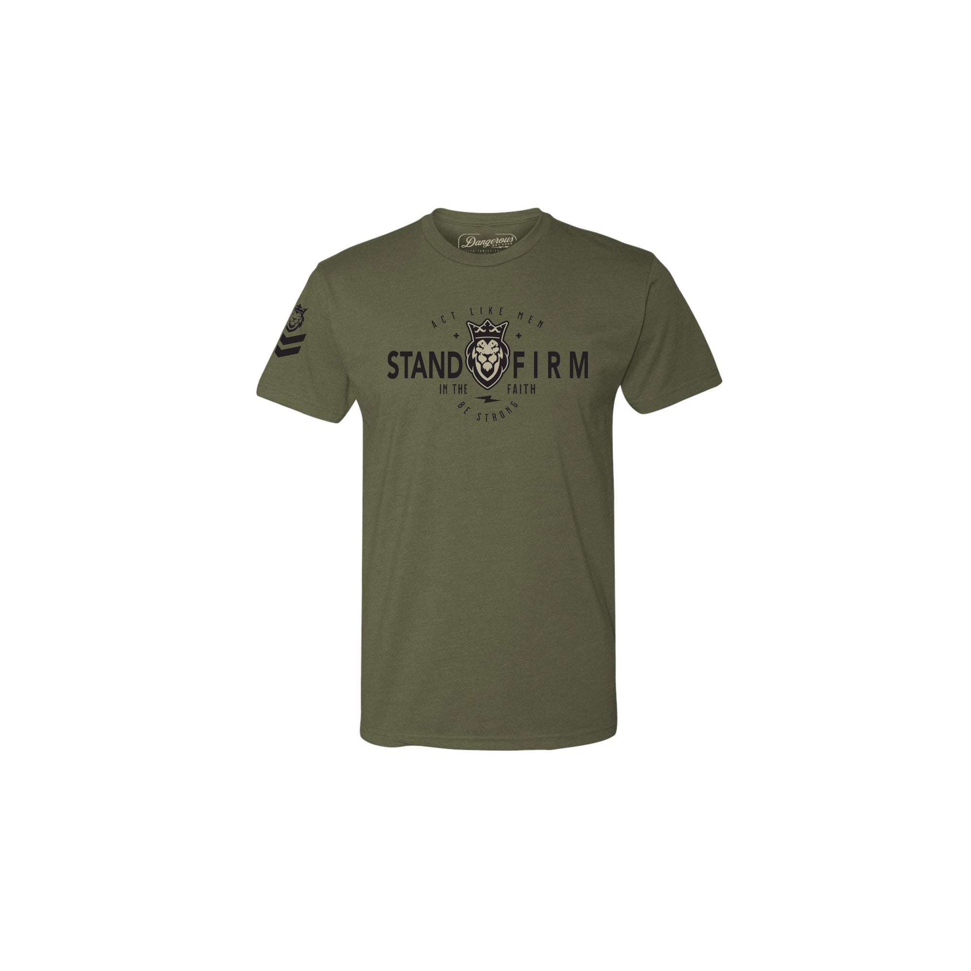 Stand Firm T-Shirt YOUTH OD Green Stand Firm T-Shirt YOUTH OD Green - Small - Dangerous But Good