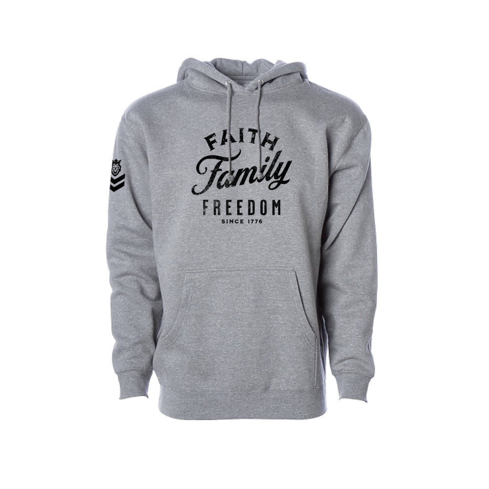 F3 Black Grey Heather Mid Weight Hoodie F3 Black Grey Heather Mid Weight Hoodie - Small - Dangerous But Good