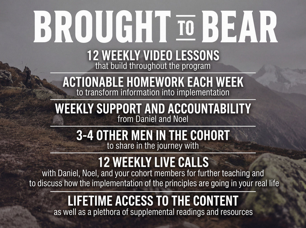Brought to Bear: A 12-Week Men's Formation Cohort