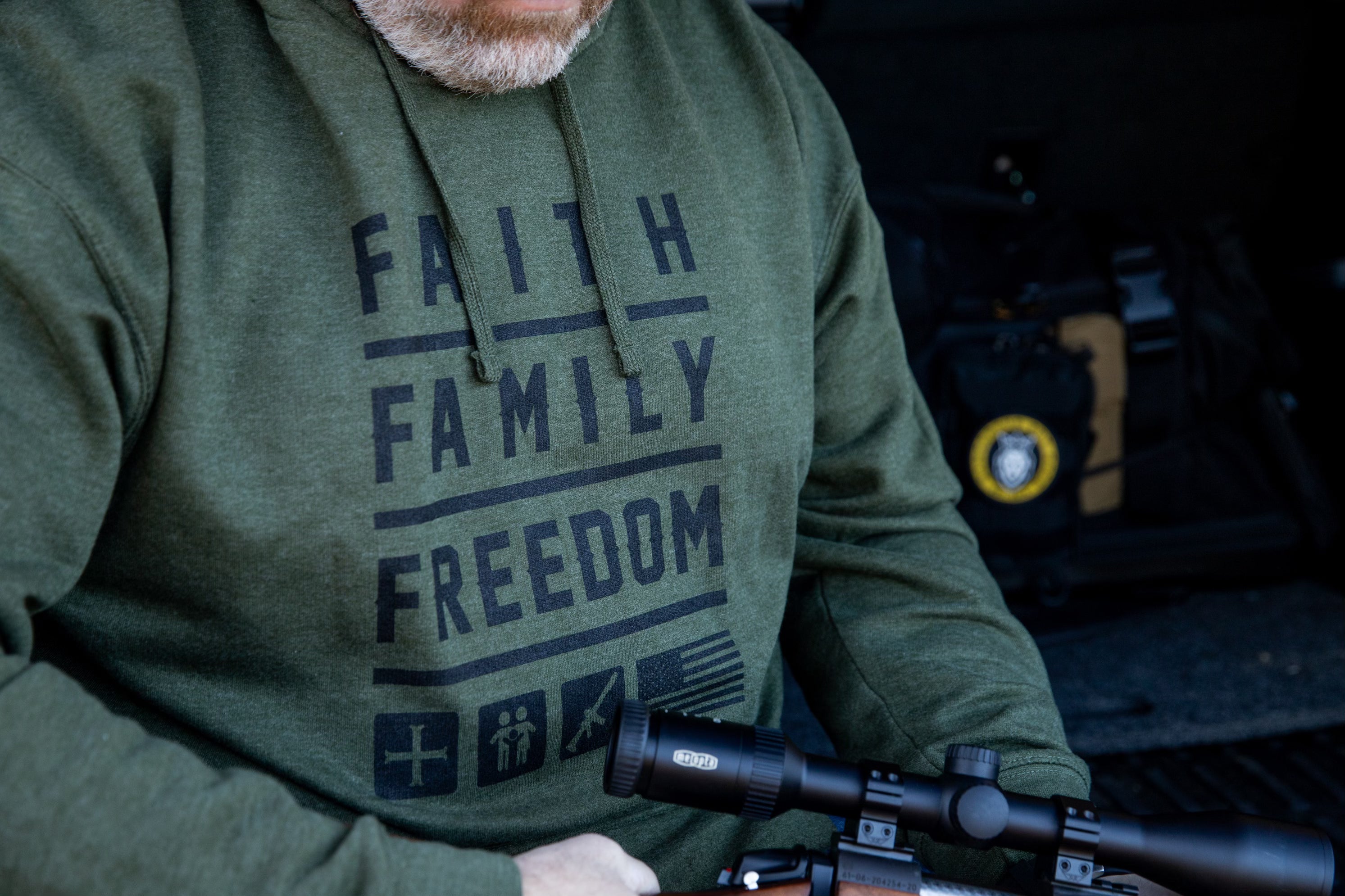 F3 OD Green Medium Weight Hoodie F3 OD Green Medium Weight Hoodie - Small - Dangerous But Good