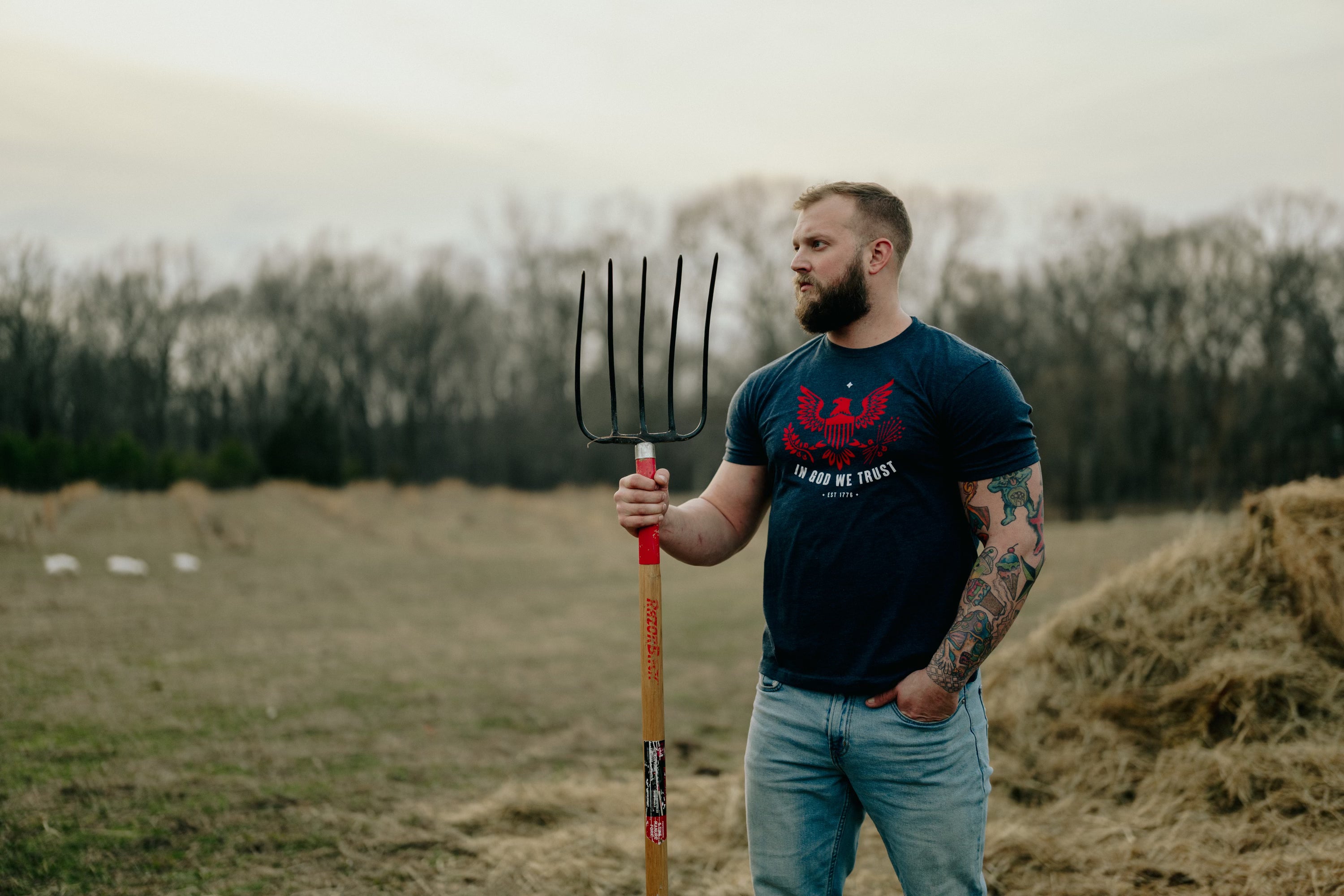 In God We Trust T-Shirt In God We Trust T-Shirt - Stone Grey / Small - Dangerous But Good