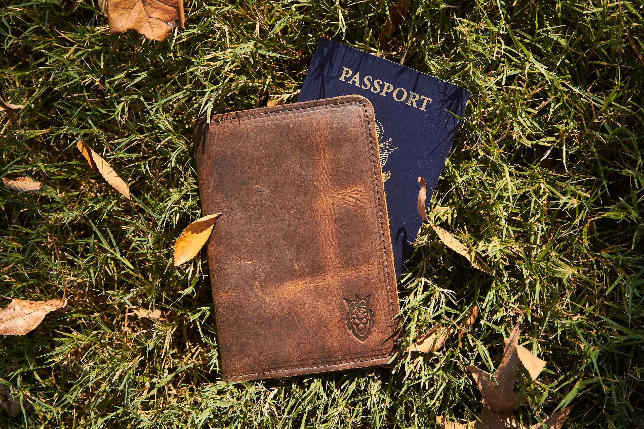On Mission Leather Passport Holder