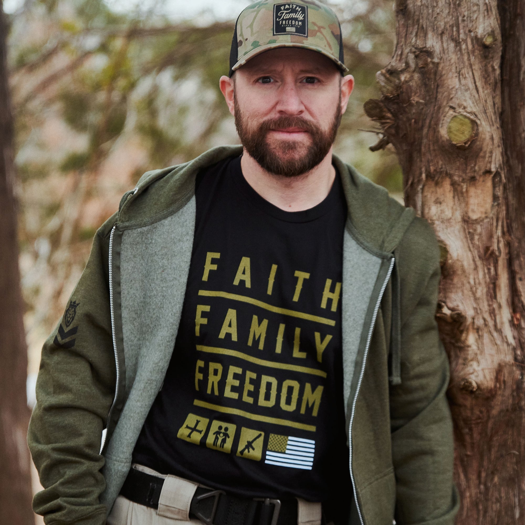 Iron Sharpens Iron OD Green Zip-Up Hoodie Iron Sharpens Iron OD Green Zip-Up Hoodie - Small - Dangerous But Good