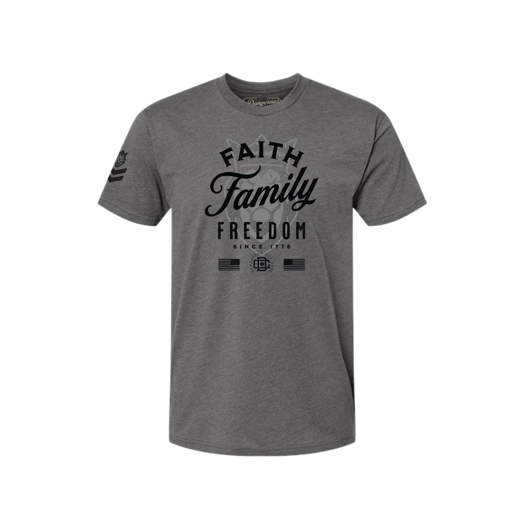 F3 Lion T-Shirt F3 Lion T-Shirt - Dark Heather Grey / Small - Dangerous But Good