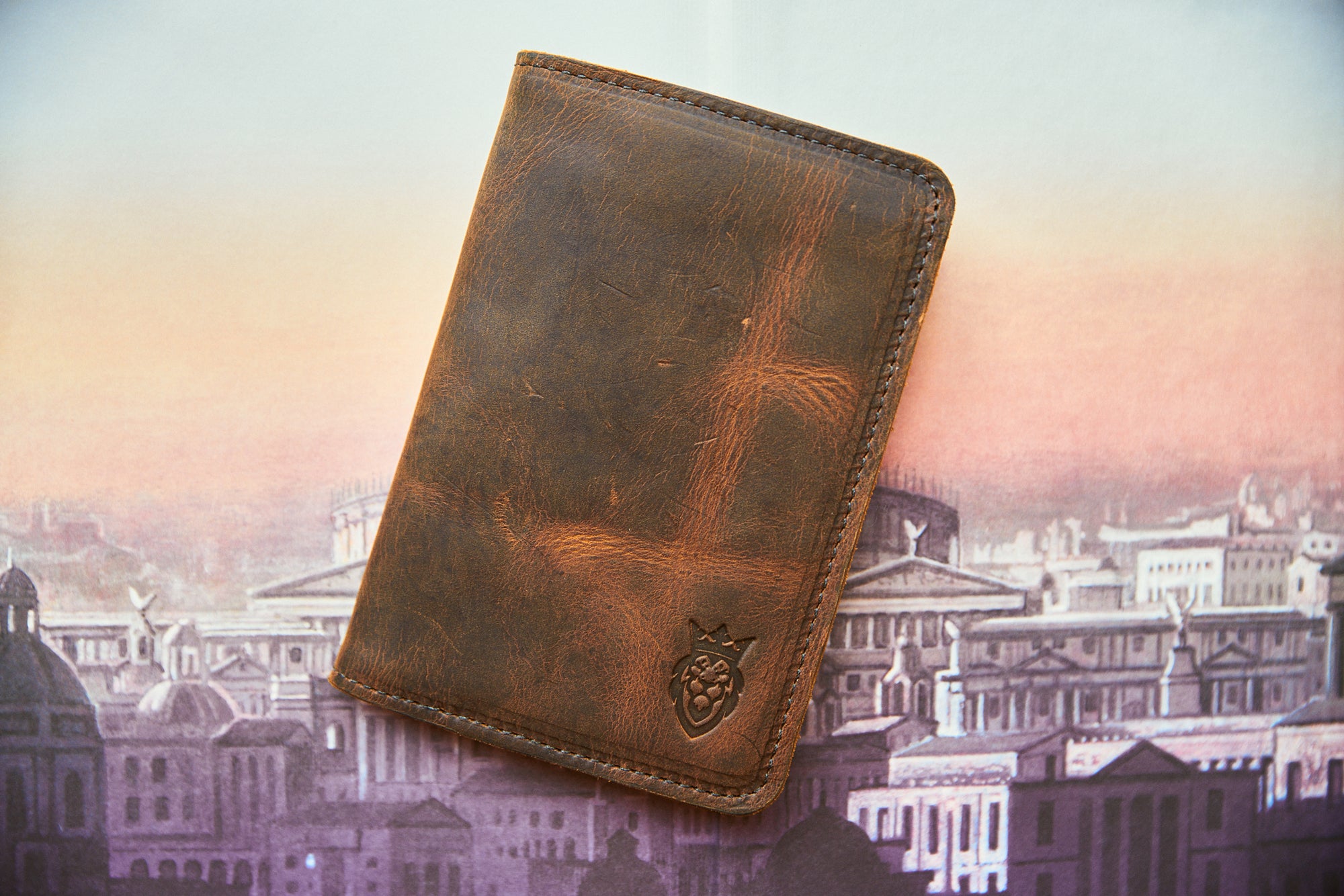 On Mission Leather Passport Holder