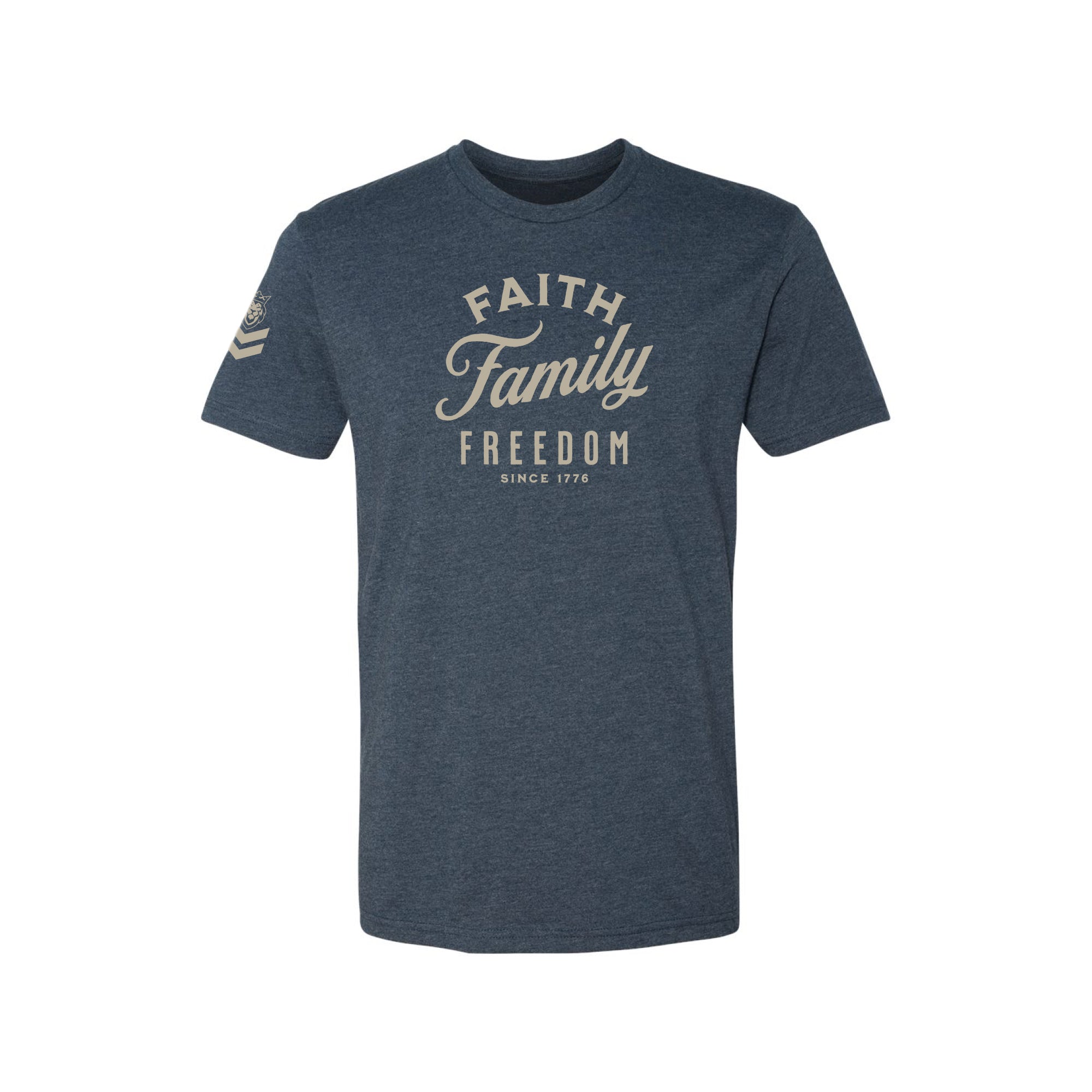 Classic Faith, Family, Freedom T-Shirt Classic Faith, Family, Freedom T-Shirt - Midnight Navy / S / Short - Dangerous But Good