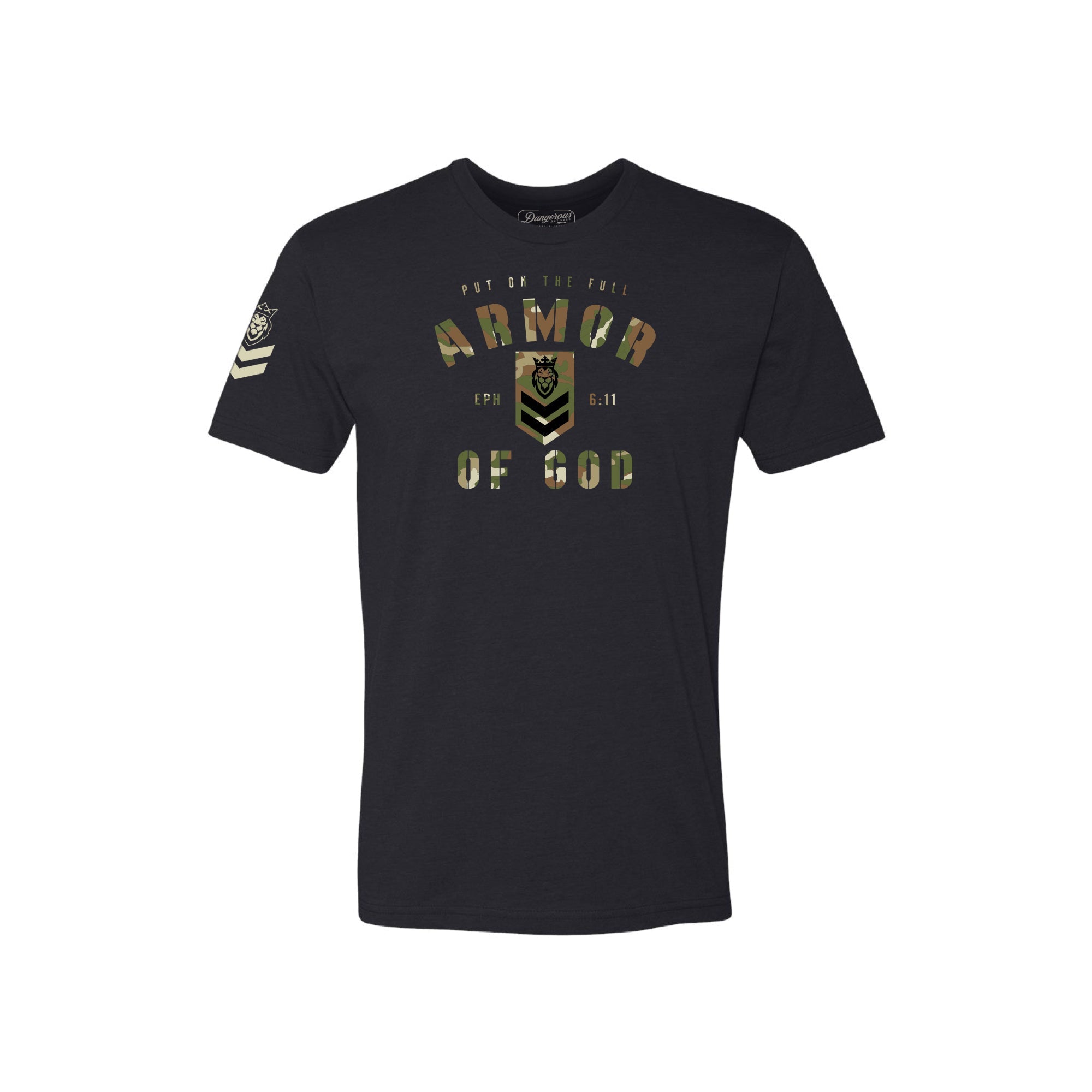 Armor of God Black T-Shirt Armor of God Black T-Shirt - Small - Dangerous But Good