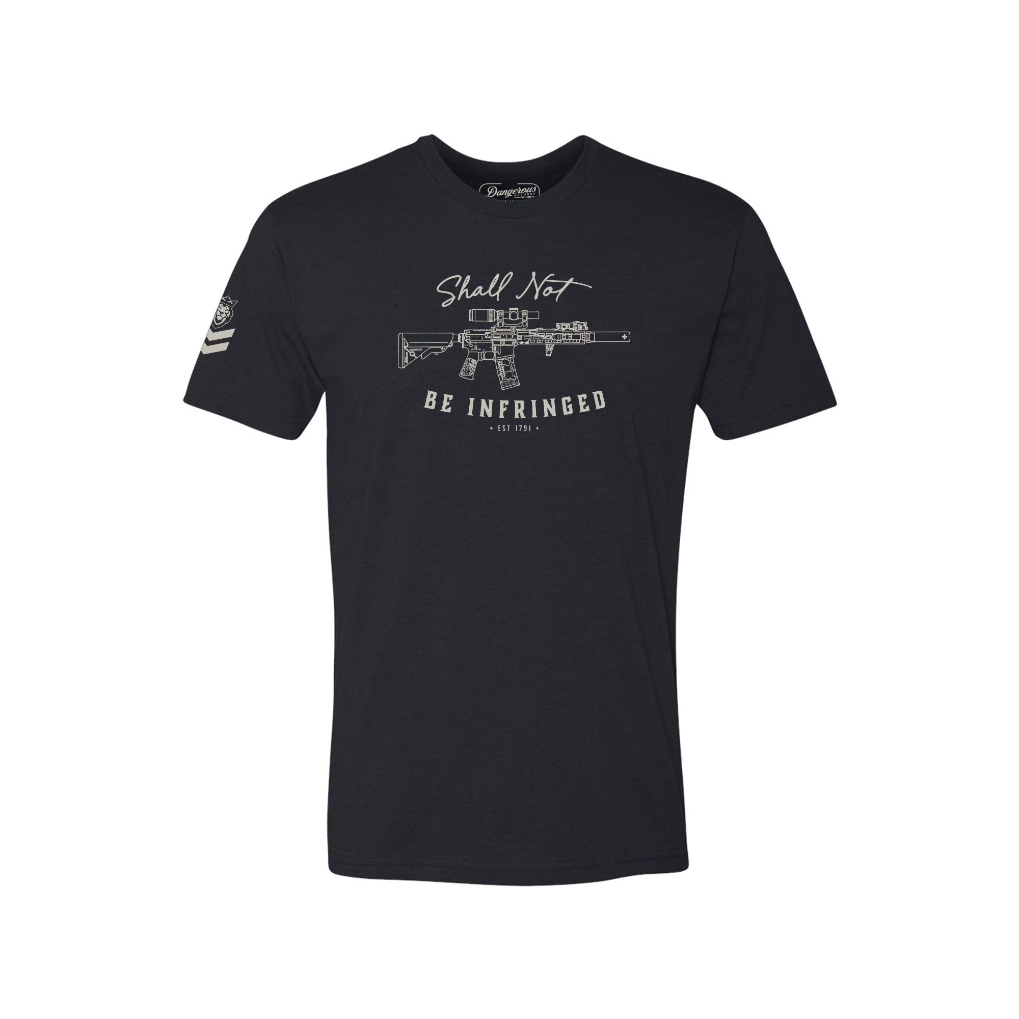 Shall Not Black T-Shirt Shall Not Black T-Shirt - Small - Dangerous But Good