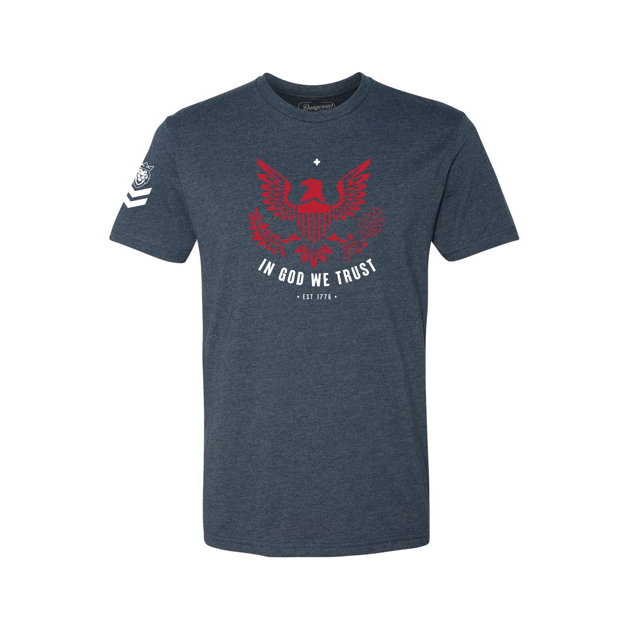 In God We Trust T-Shirt In God We Trust T-Shirt - Navy / Small - Dangerous But Good