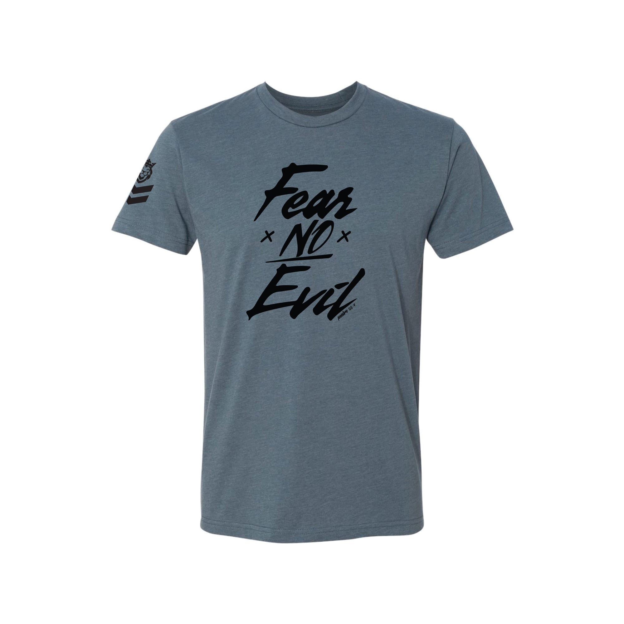 Fear No Evil T-Shirt Fear No Evil T-Shirt - Indigo Blue / Small - Dangerous But Good