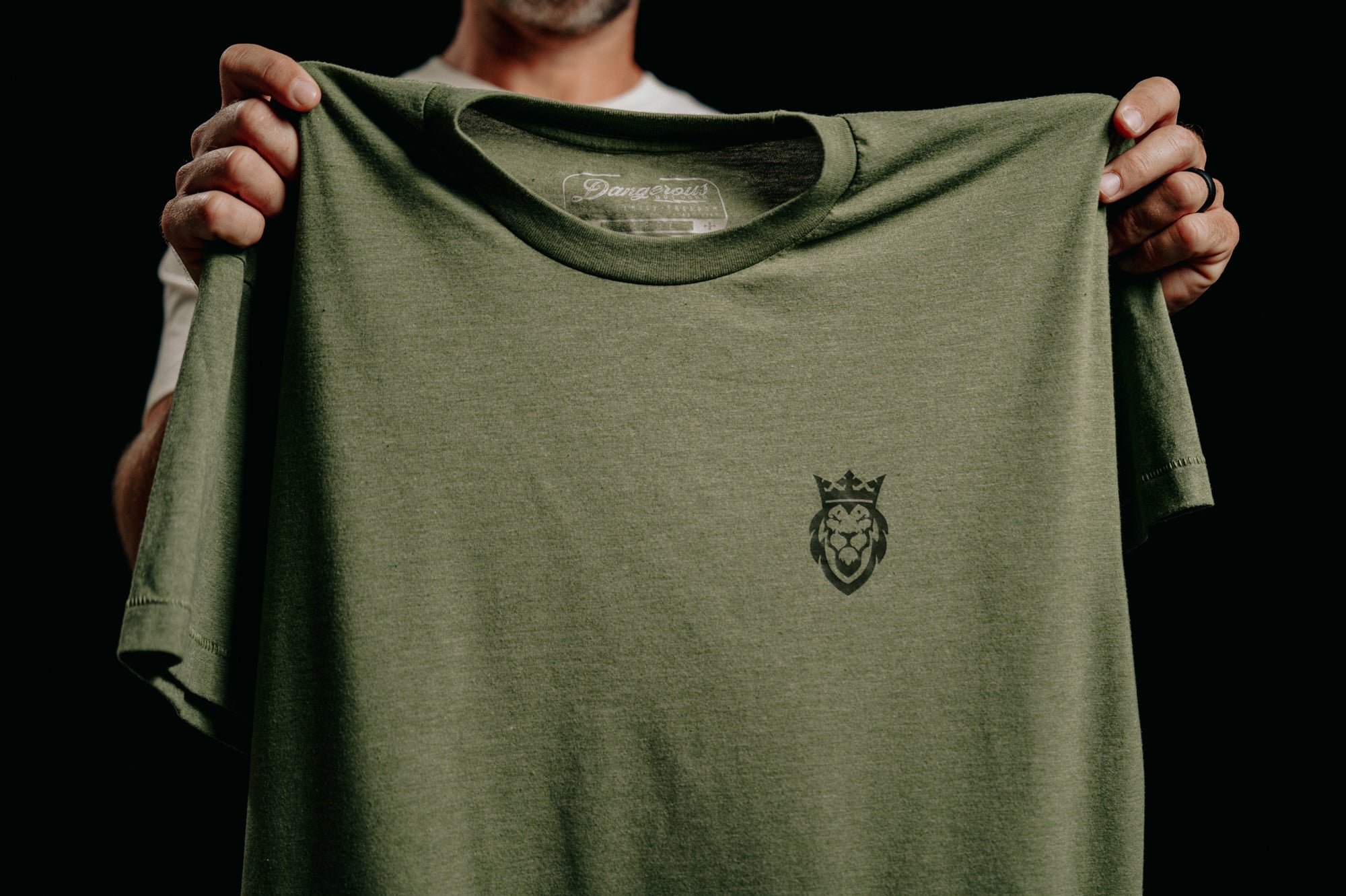 DBG Lion T-Shirt DBG Lion T-Shirt - Tri Olive / S - Dangerous But Good
